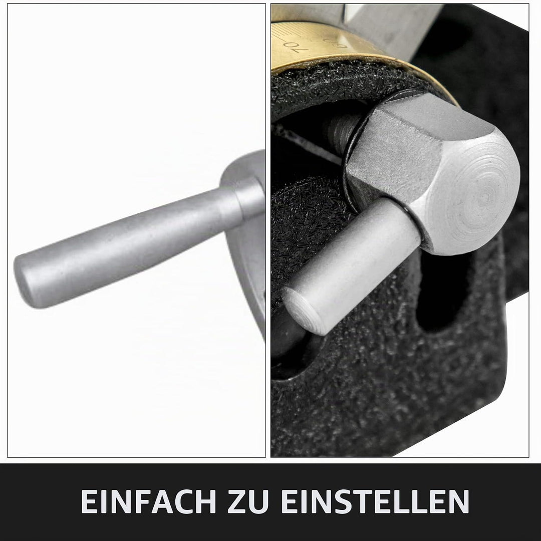 BestEquip Teilapparat Rundtisch 100mm Rundteiltisch Horizontal Vertikal Teilkopf Teilapparat schwenk
