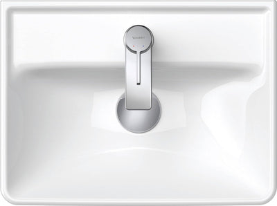 Duravit D-Neo Handwaschbecken, Keramik, Weiss, 45 cm x 33,5 cm, Handwaschbecken