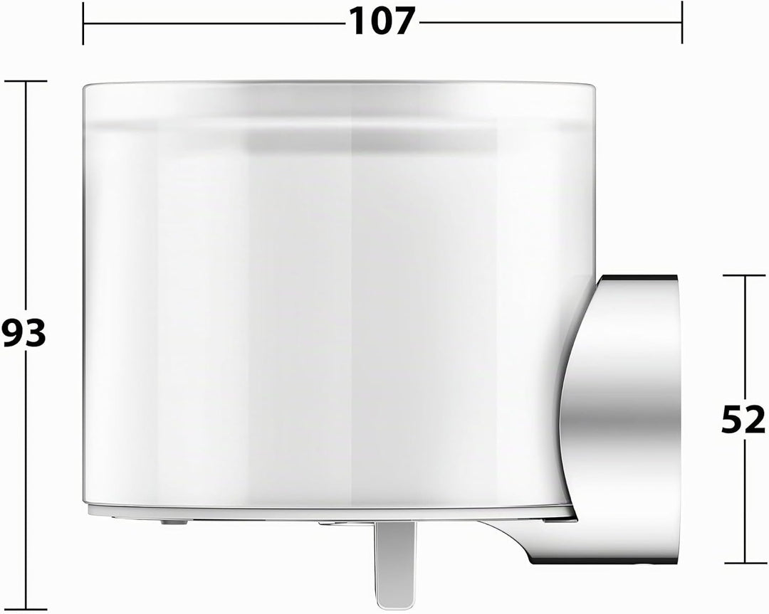 KEUCO Lotion-Spender Metall, Chrom, Inhalt nachfüllbar ca. 140ml, Seifenspender für Bad und Gäste-WC