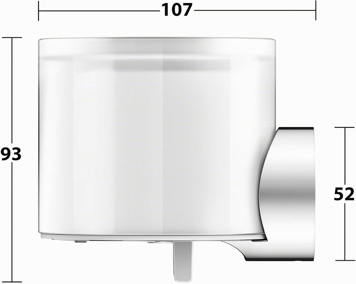 KEUCO Lotion-Spender Metall, Chrom, Inhalt nachfüllbar ca. 140ml, Seifenspender für Bad und Gäste-WC