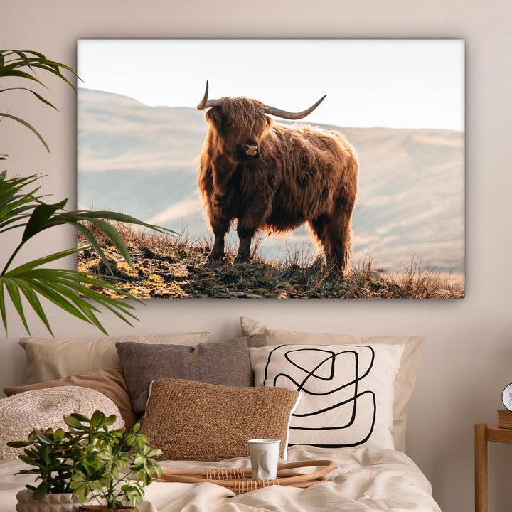 MuchoWow© Leinwandbild Gross 120x80 cm XXL Dekoration Wohnzimmer Bilder Aufhängen Wall Decoration Li