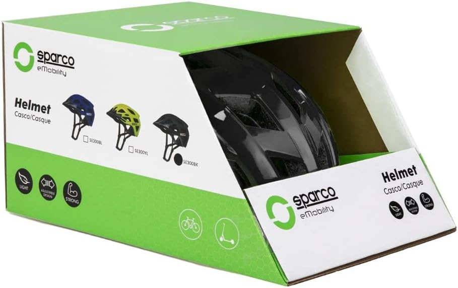 Sparco eMobility SE300 Sporthelm Schwarz, Schwarz