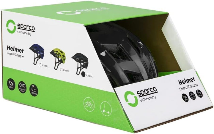 Sparco eMobility SE300 Sporthelm Schwarz, Schwarz