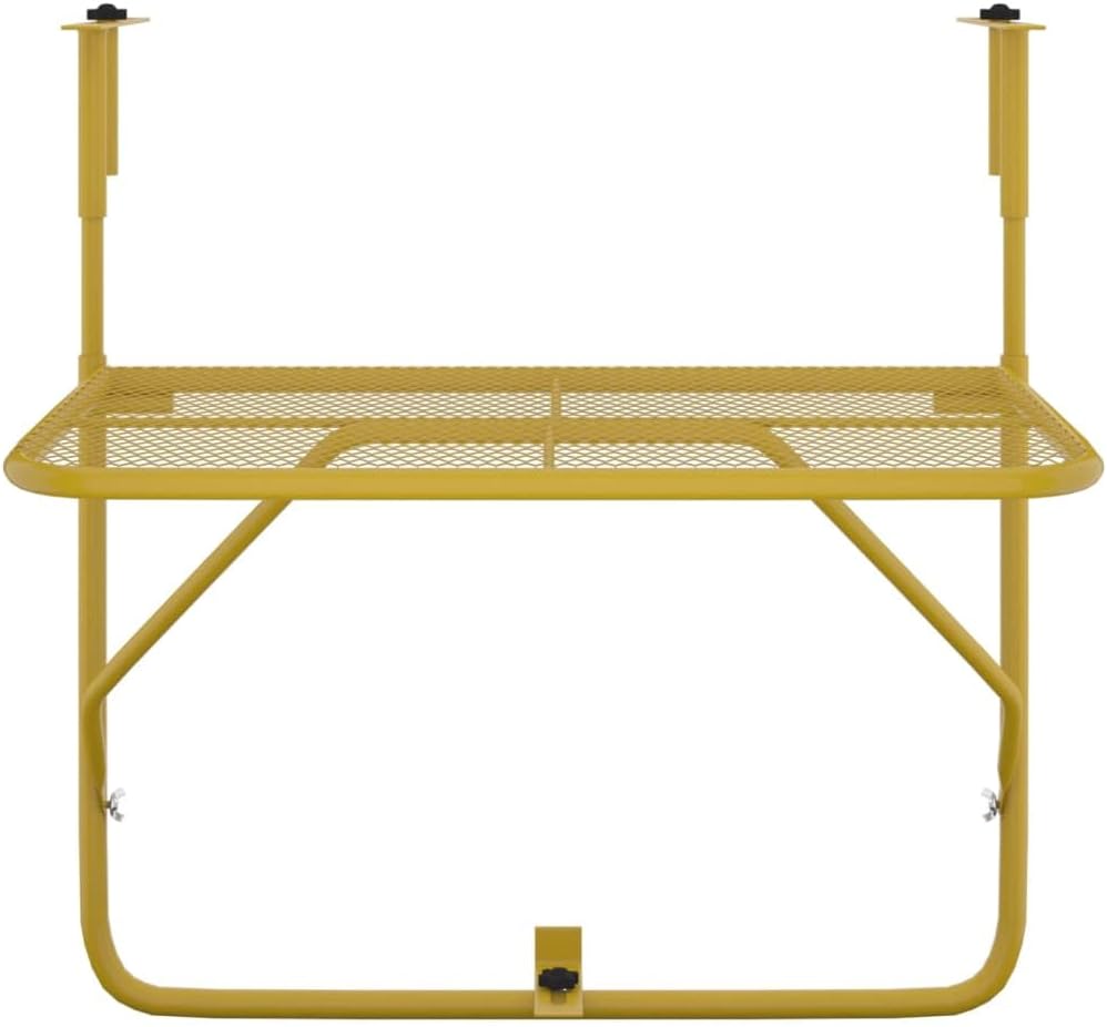 Bussandri Exclusive - Balkontisch Golden 60x40 cm Stahl