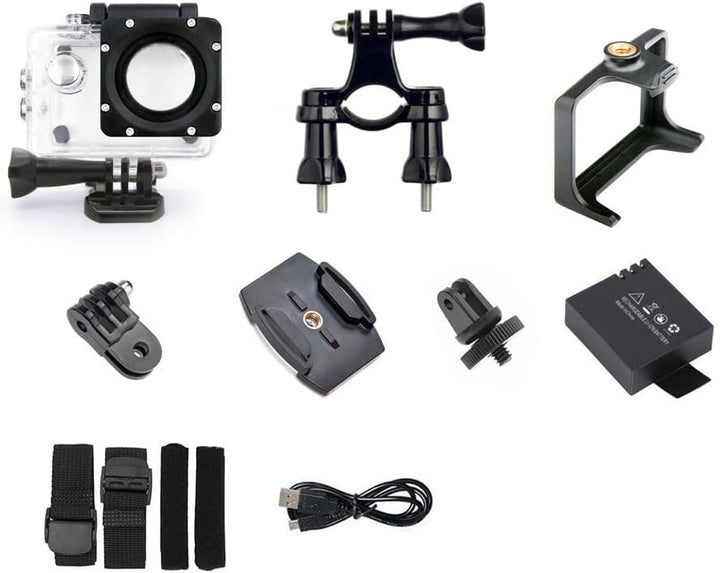 GoXtreme Rebel+ Action Kamera (Full HD, 2"/5cm Display, WiFi, Wasserfestes Gehäuse)