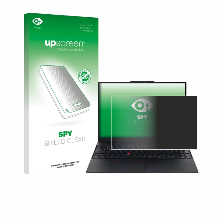 upscreen Anti-Spy Blickschutzfolie für Lenovo ThinkPad E16 Gen 3 Made in Germany, Privacy Screen Dis