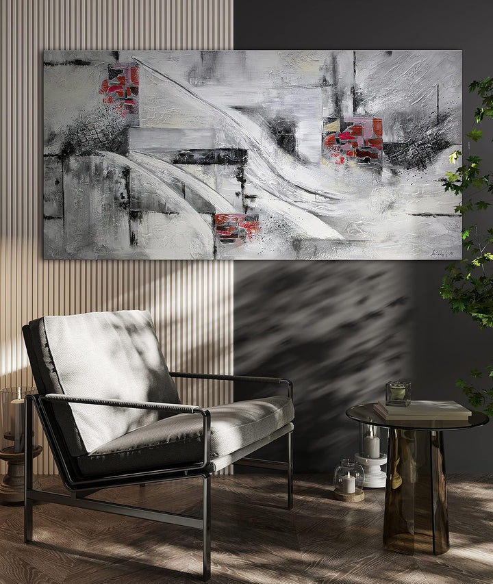 YS Handgemalte acrylbilder Abstraktion VII | Acryl abstrakt bild für wohndecor Art Acrylbilder auf l