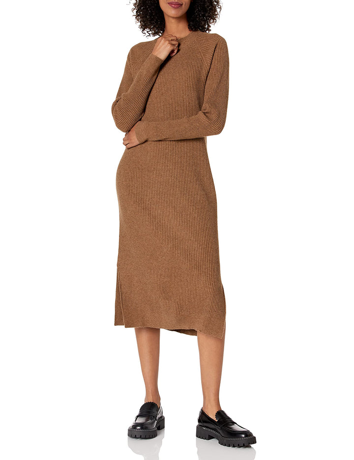 The Drop Renata Ripp-Midikleid für Damen M Mokka, M Mokka
