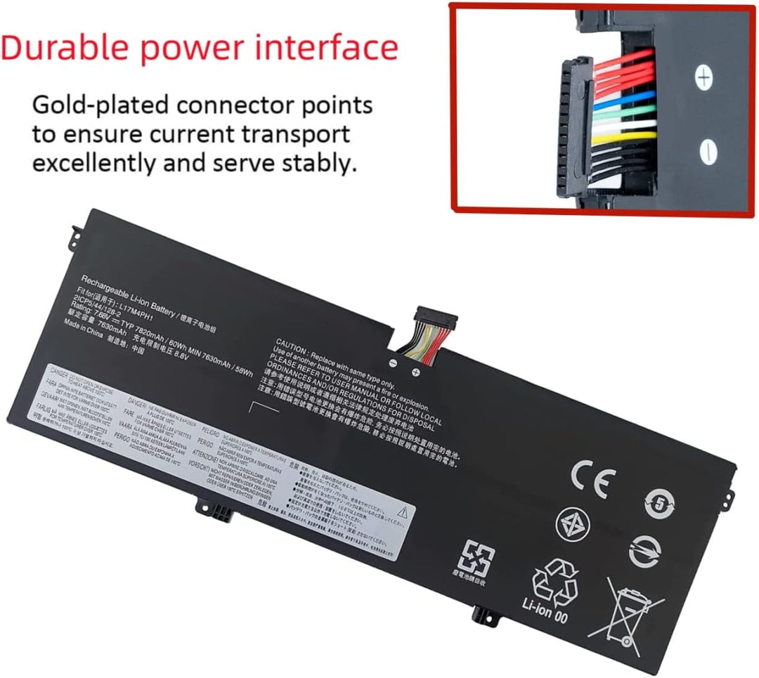 PUGASR L17M4PH1 L17C4PH1 Laptop Akku Kompatibel mit Lenovo Yoga 7 Pro Pro-13IKB C930 C930-13 C930-13