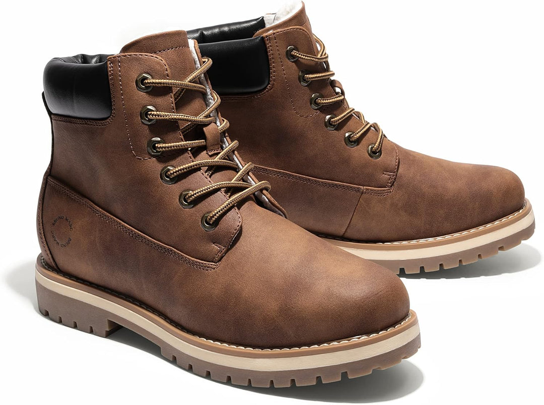 Bruno Marc Winterschuhe Herren Winterstiefel Jungs Warm Gefüttert Schneestiefeletten Kurzschaft Arbe