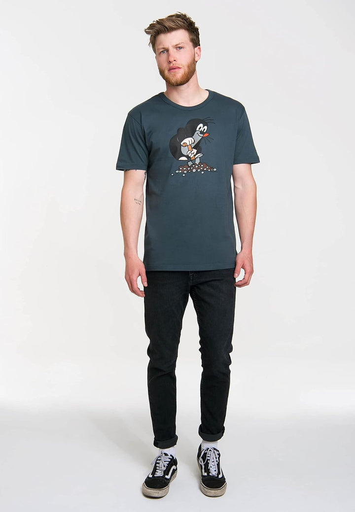 Logoshirt® TV I Der kleine Maulwurf I Hügel I T-Shirt Print I Damen &amp; Herren I kurzärmlig I Lizenzie
