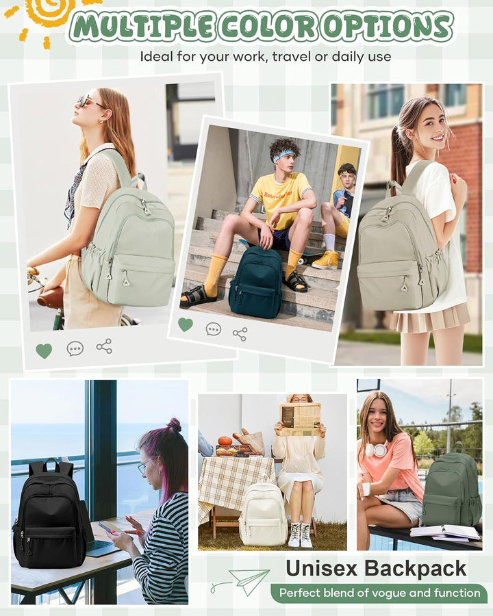 winspansy Schulrucksack Teenager Mädchen Jungen Schultasche Leichter Rucksack Schule Herren Damen Ae