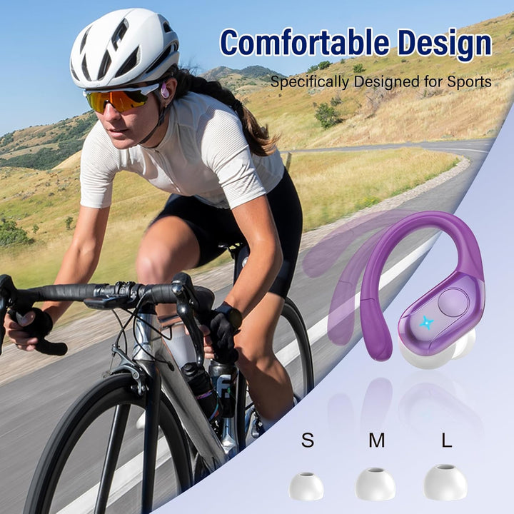 Bluetooth Kopfhörer Sport, 75H, In Ear Kopfhörer Kabellos Bluetooth 5.4, HiFi Stereo, Ohrhörer mit 4