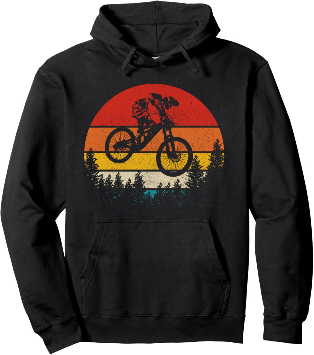 Mountainbike Downhill Vintage MTB Mountainbiker Geschenk Pullover Hoodie