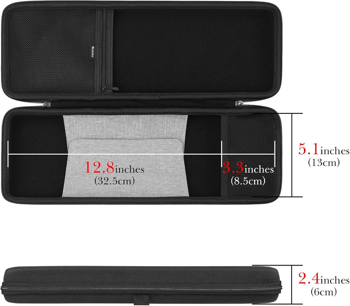 Linkidea Hartschalen-Reise-Tastatur-Hülle für kompakte 60 % Tastatur und Maus, 61 Tasten, schützende