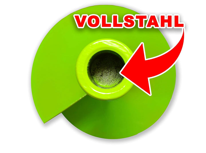 WERHE® Profi Bohrer Vollstahl, Erdbohrer für bohrmaschine 100 mm DoppelWelle Extreme robust mit m14