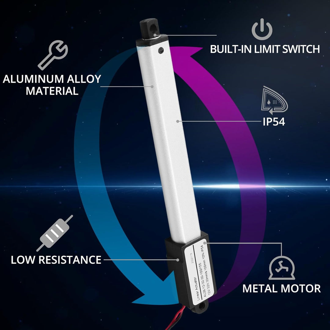 Linearmotor 12V 32N 100mm Linear Actuator Linearantrieb Linearmotor Verstellantrieb Stroke Length An