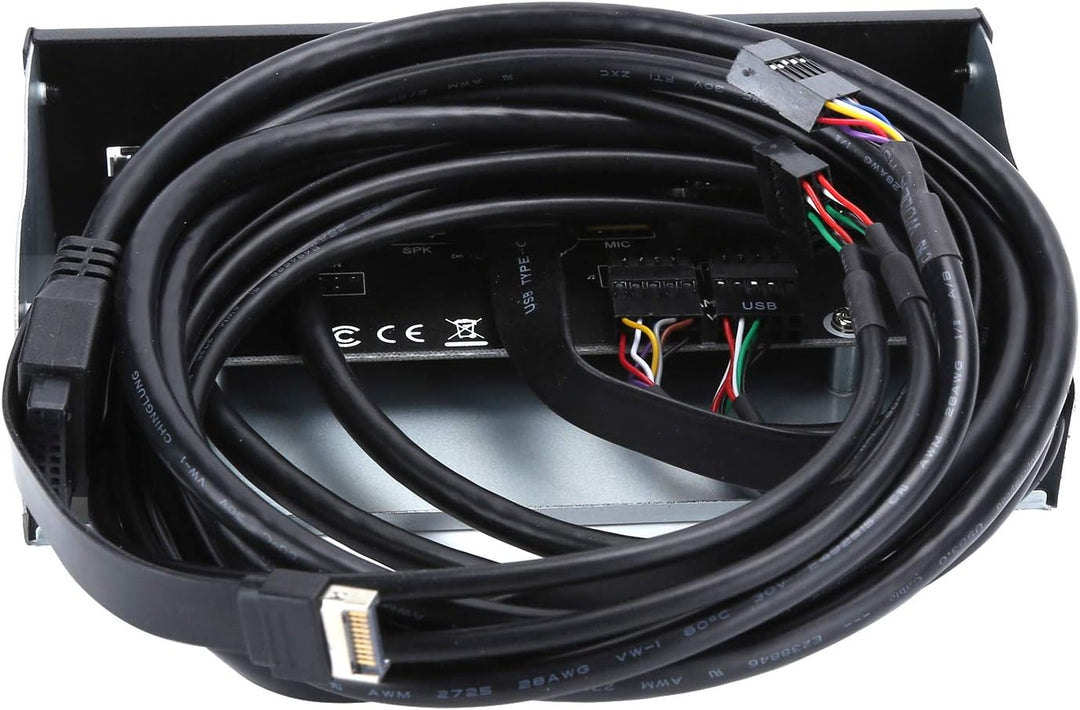 USB 3.0 Hub, PC-Frontplattenadapter, Mit High Definition Audio und Mikrofonanschluss, 2 Anschlüsse U