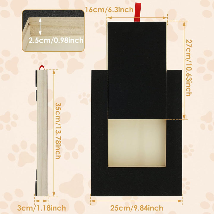 Kratzbrett für Hunde mit Leckerlibox Multifunktionale Nägel Schleifpapier Kratzbrett Alternative zu