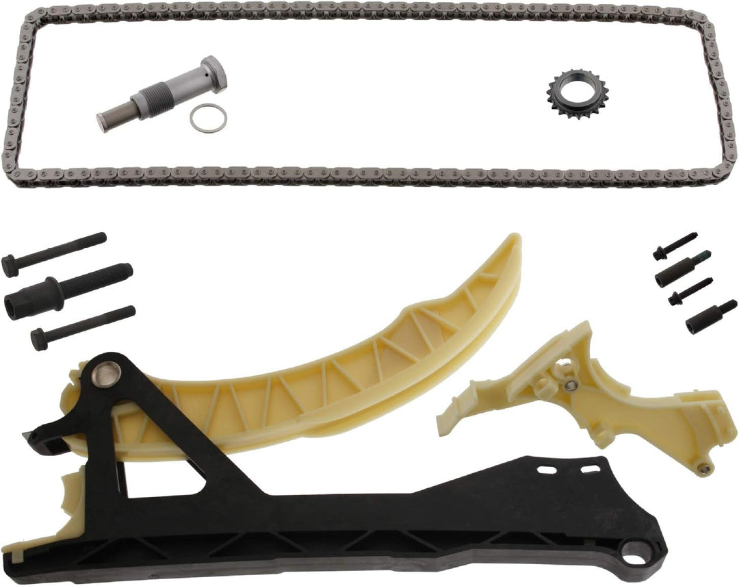 febi bilstein 47662 Steuerkettensatz für Nockenwelle, 1 Stück & 36379 Ölwannendichtung, 1 Stück Bund