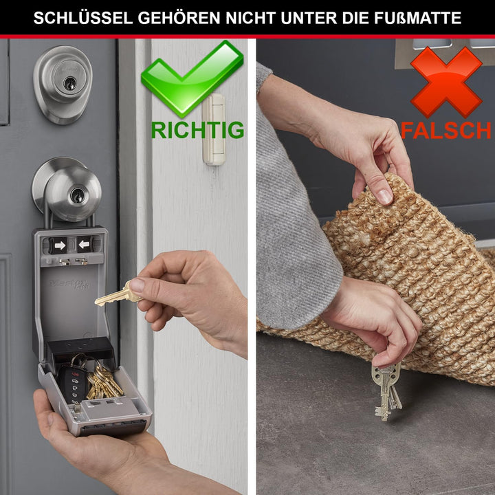 Master Lock Schlüsseltresor mit neuem innovativen Design, Bügel, grossem Fassungsvermögen, hoher Sic
