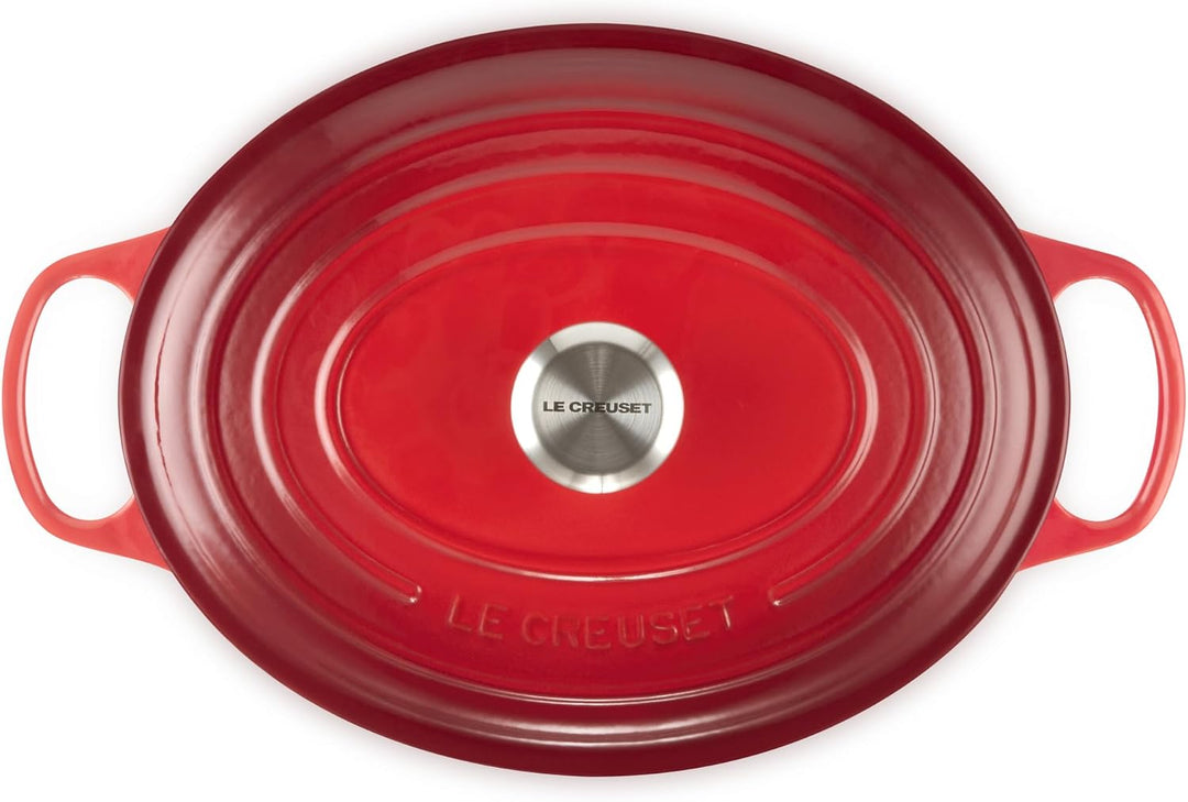 Le Creuset Signature Gusseisen-Bräter mit Deckel, Ø 31 cm, Oval, Für alle Herdarten und Induktion ge