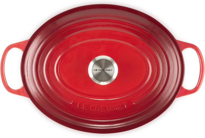 Le Creuset Signature Gusseisen-Bräter mit Deckel, Ø 31 cm, Oval, Für alle Herdarten und Induktion ge