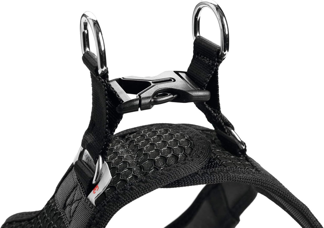 HUNTER HILO COMFORT Geschirr für kleine Hunde mit Netzmaterial und reflektierenden Elementen, anthra