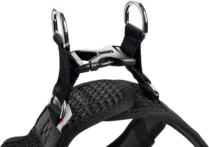 HUNTER HILO COMFORT Geschirr für kleine Hunde mit Netzmaterial und reflektierenden Elementen, anthra