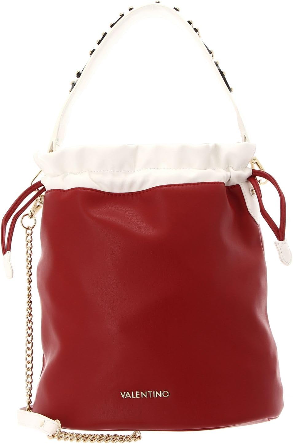 VALENTINO Damen Pakita Bucket Bag, Einheitsgrösse Rosso/Bianco, Rosso/Bianco
