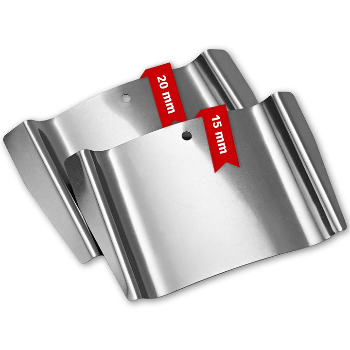 MULTIPICK Türfallengleiter - [2 Stück | 15 + 20 mm] Türfallen Öffnungswerkzeug - Profi Edelstahl Fal