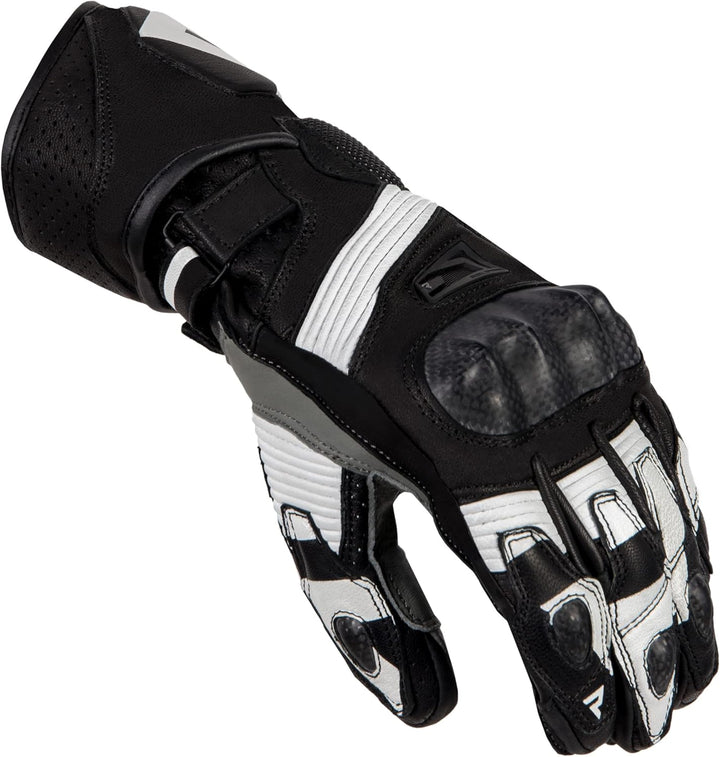 REBELHORN Fighter Motorradhandschuhe Herren | Känguru und Ziegenleder | Knöchel- und Fingerschutz |