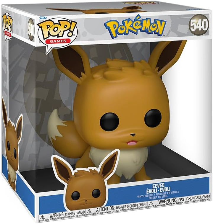 Funko Pop! Jumbo: Pokemon - Eevee - Evoli - Vinyl-Sammelfigur - Geschenkidee - Offizielle Handelswar