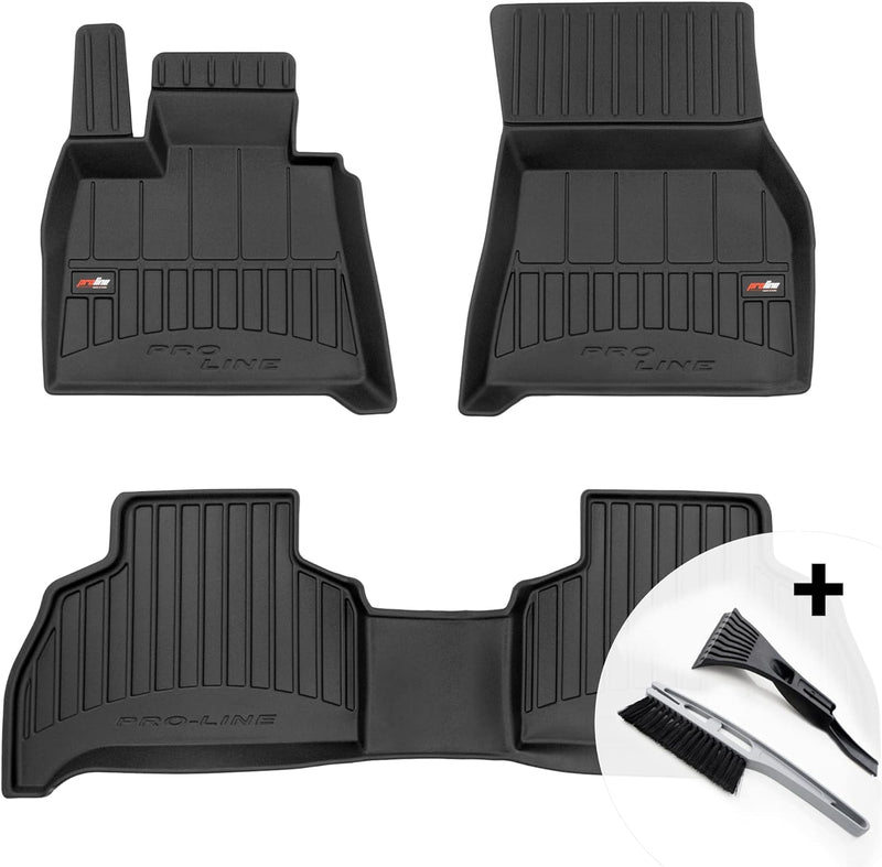 moto-MOLTICO 3D Gummimatten Auto Fussmatten Gummi Automatten 3-teilig Set - passend für BMW G05 X5 I