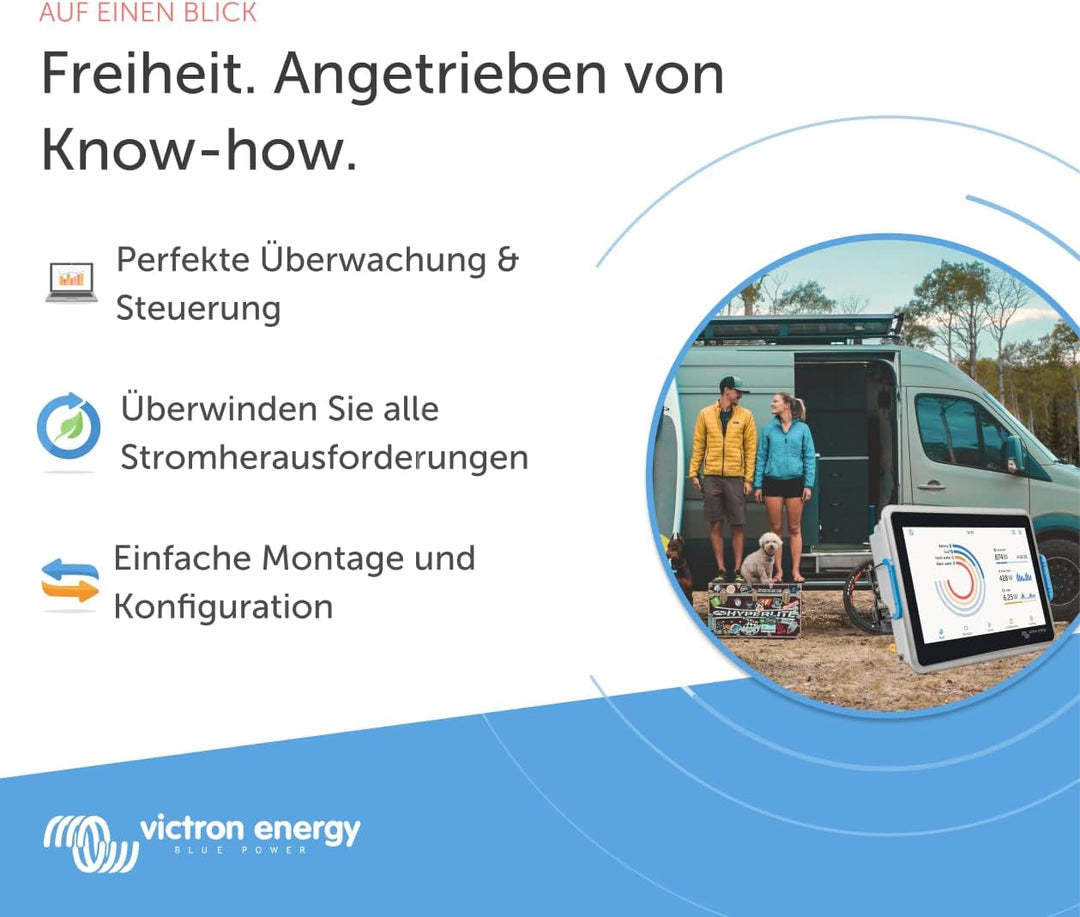 Victron Energy Ekrano GX mit integriertem Display zur Systemüberwachung und -Steuerung