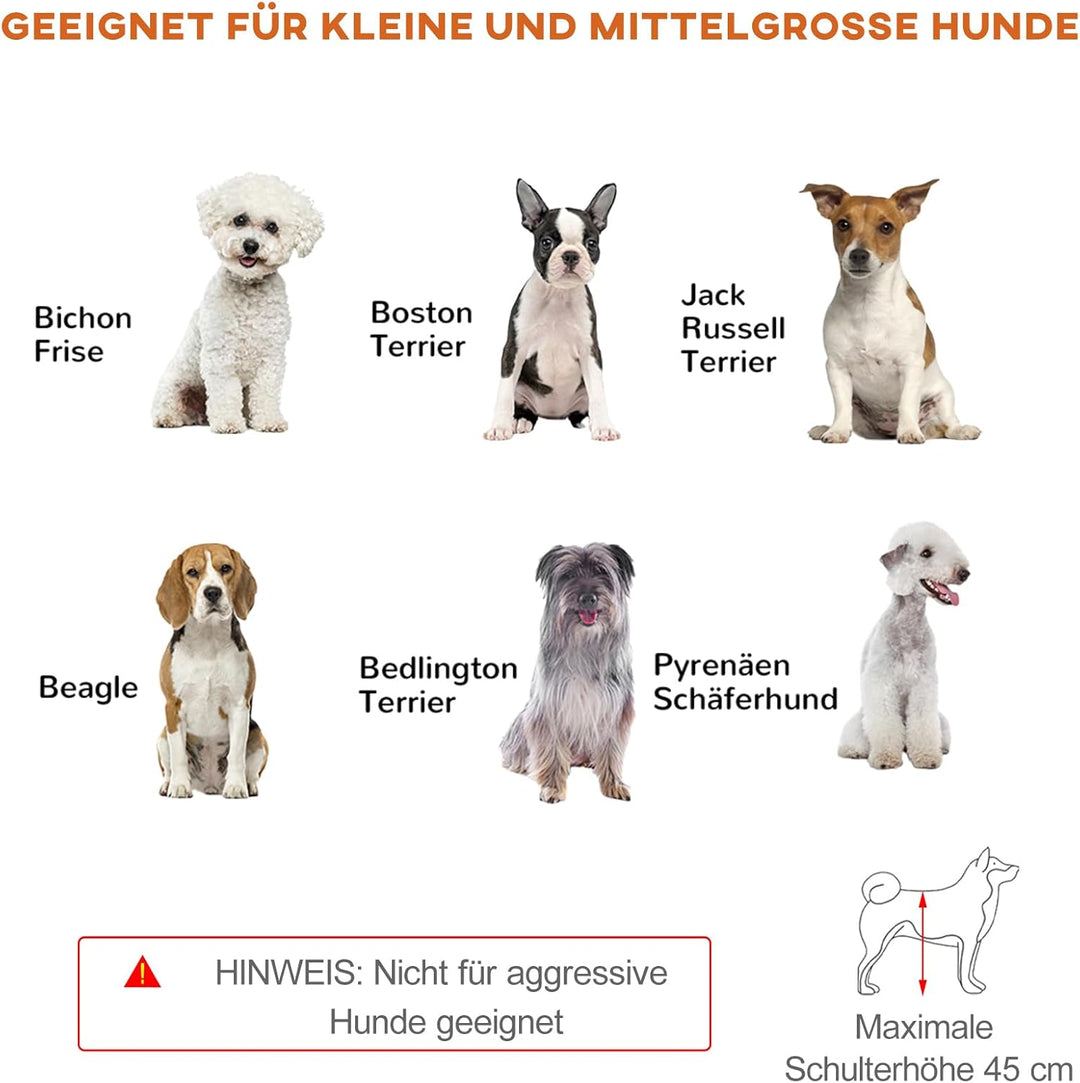 PawHut Hunde Absperrgitter aus Holz, Ausziehbares Türschutzgitter mit Fussstütze, Freistehendes Hund