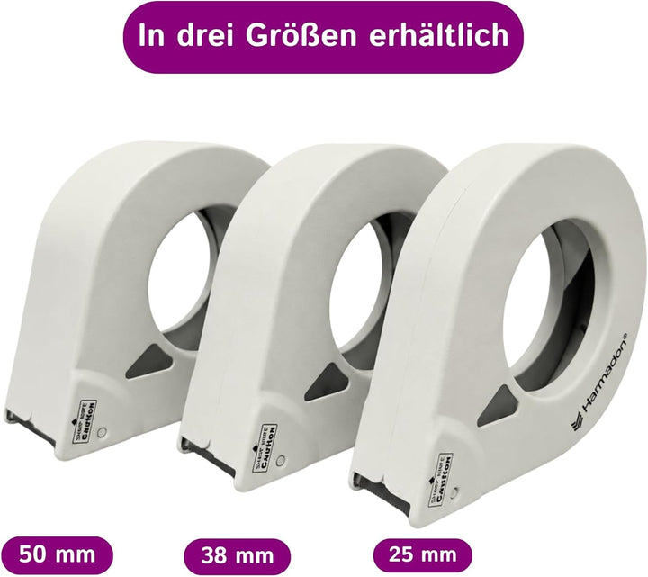 elastica Masking Tape Abroller - Abroller für Malerkrepp 38mm - Paketbandabroller für Malerarbeiten