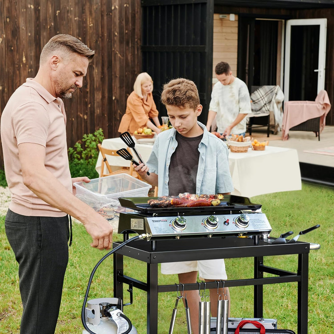 Royal Gourmet Grillwagen Grilltisch Outdoor Beistelltisch Garten Trolley Outdoorküche Multifunktione