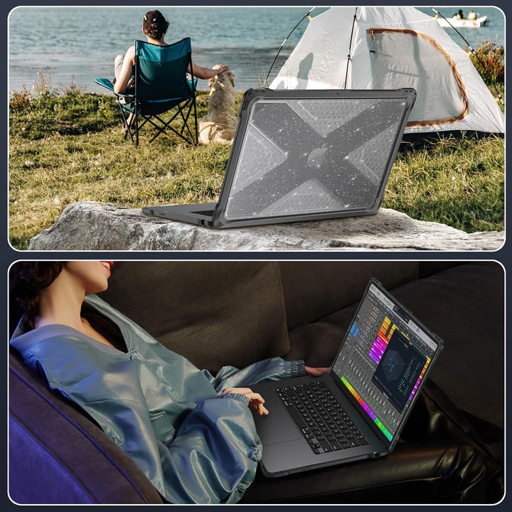 Fintie Hülle Kompatibel mit MacBook Air 15 M5 M4 M3 M2 (2026-2023) A3448 A3241 A3114 A2941, Ganzkörp