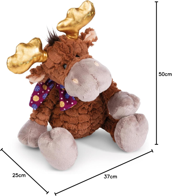 NICI 49322 Kuscheltier Elch Thure 50cm braun schlenkernd-Nachhaltiges Stofftier aus weichem Plüsch,