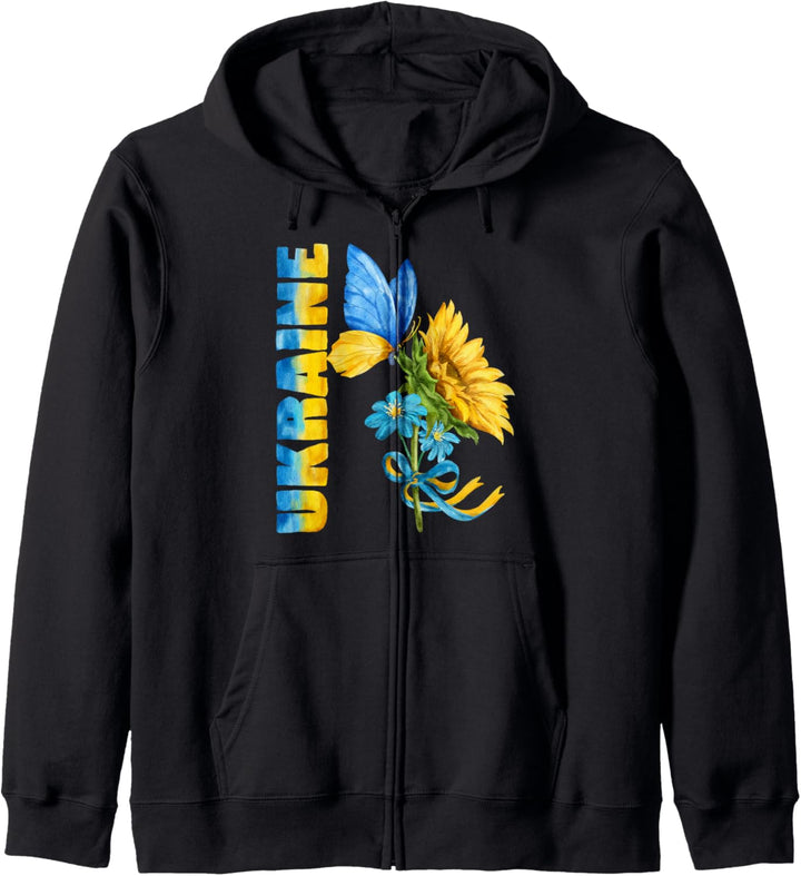 Ukraine Sonnenblume Kapuzenjacke