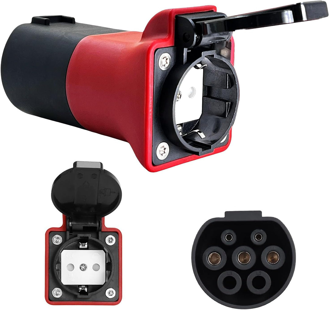 Adapter V2L für MG EV, Adapter Typ 2 auf Schuko, 3.5KW 16A 220V schuko Adapter von Fahrzeug zu Last,