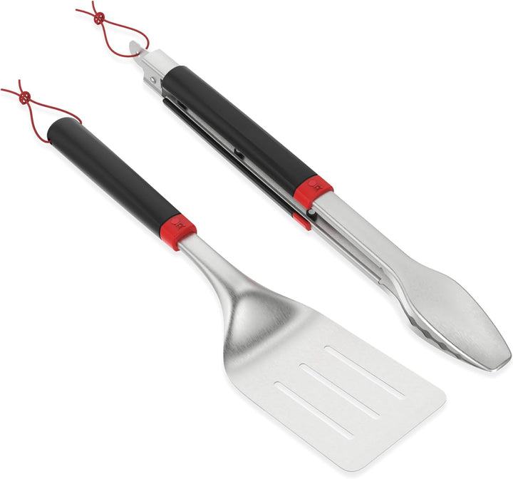 Weber Grillset/Zweiteilig, besteht aus Grillzange & Wender, komfortabler Griff, spühlmaschinenfest (