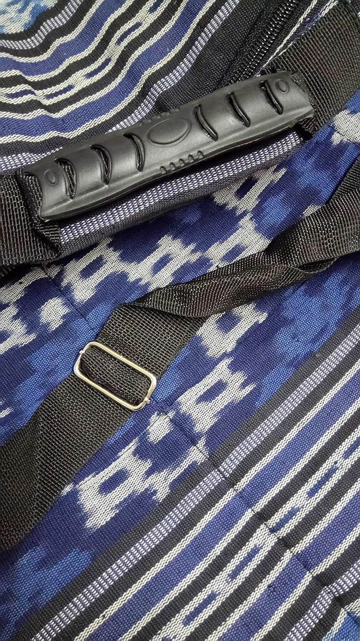 Shamandrum Tasche aus Ikat Farbig Ø 50 cm für Schamanentrommel Rahmentrommel - im MYSEVENDO Set - Ru