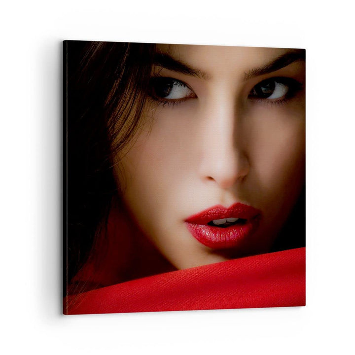 Bilder auf Leinwand Schönheit brünette eleganc mädchen Leinwandbild 60x60cm Wandbilder Dekoration Wo