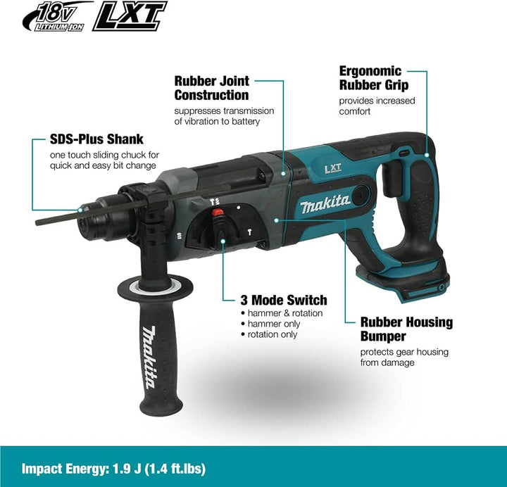 Makita DHR241Z Akku-Bohrhammer, 18 V BASIC, BASIC