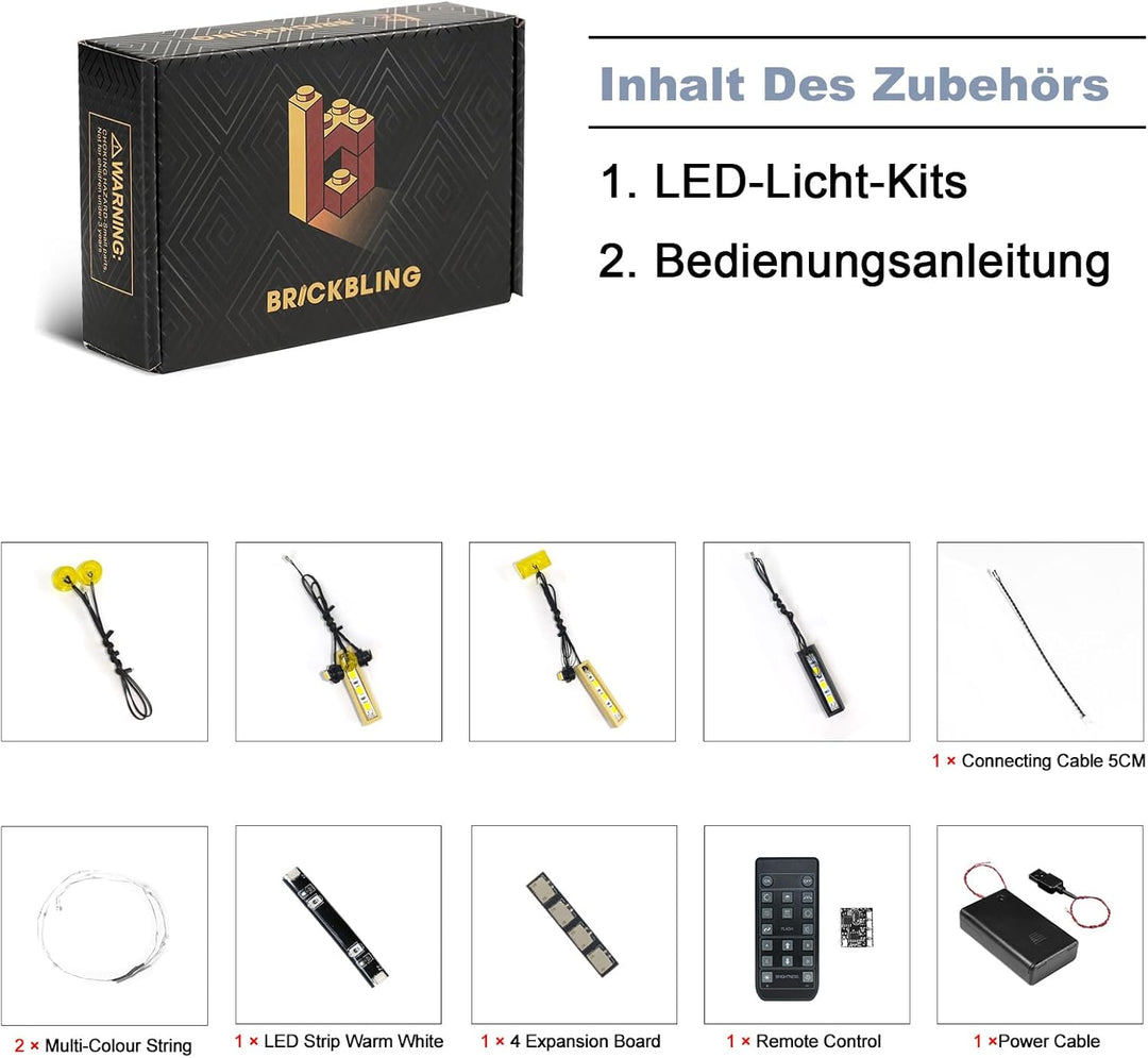 Fernbedienung Led Licht Set Kompatibel mit Lego 10339 Santa's Post Office (Kein Modell), Led Beleuch