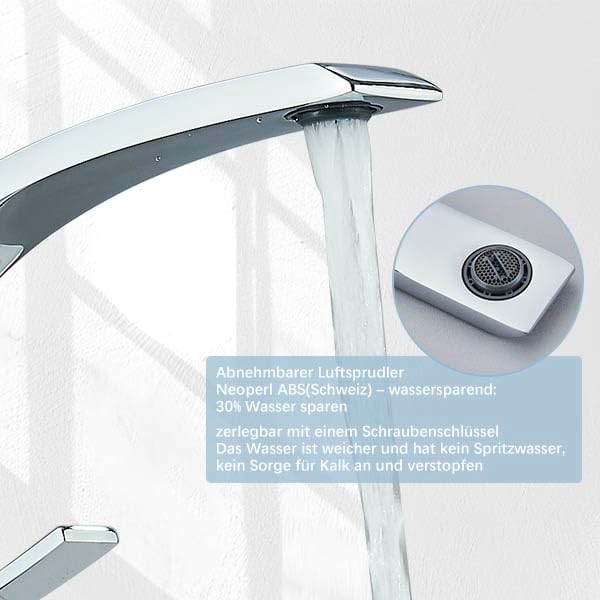 Onyzpily Wasserhahn Bad Waschtischarmatur Mischbatterie Waschbecken Armaturen Badarmatur Waschbecken