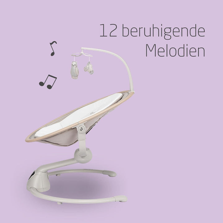 Maxi-Cosi Cassia Babywippe Elektrisch, 0–6 Monate, max. 9 kg, Babyschaukel Elektrisch, 12 Melodien,