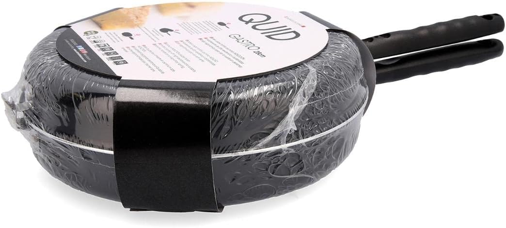 Quid Gastro Fun-Omelette Pfanne, Aluminium, schwarz, 28 cm 47x30x10